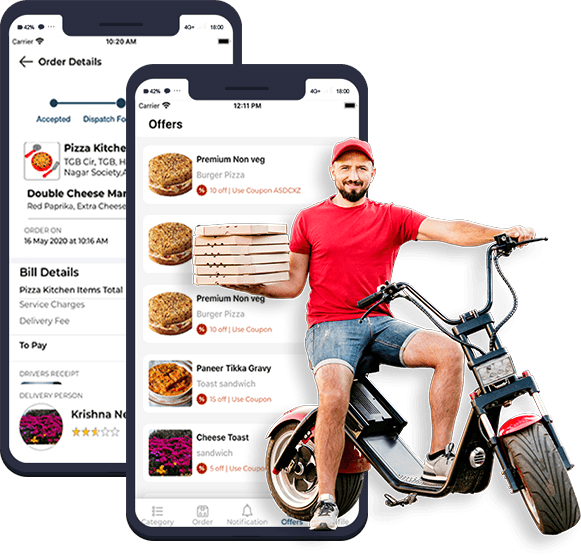 Food Delivery App on Mobile