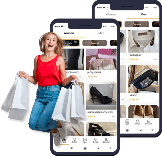 POSH E-commerce App Screens